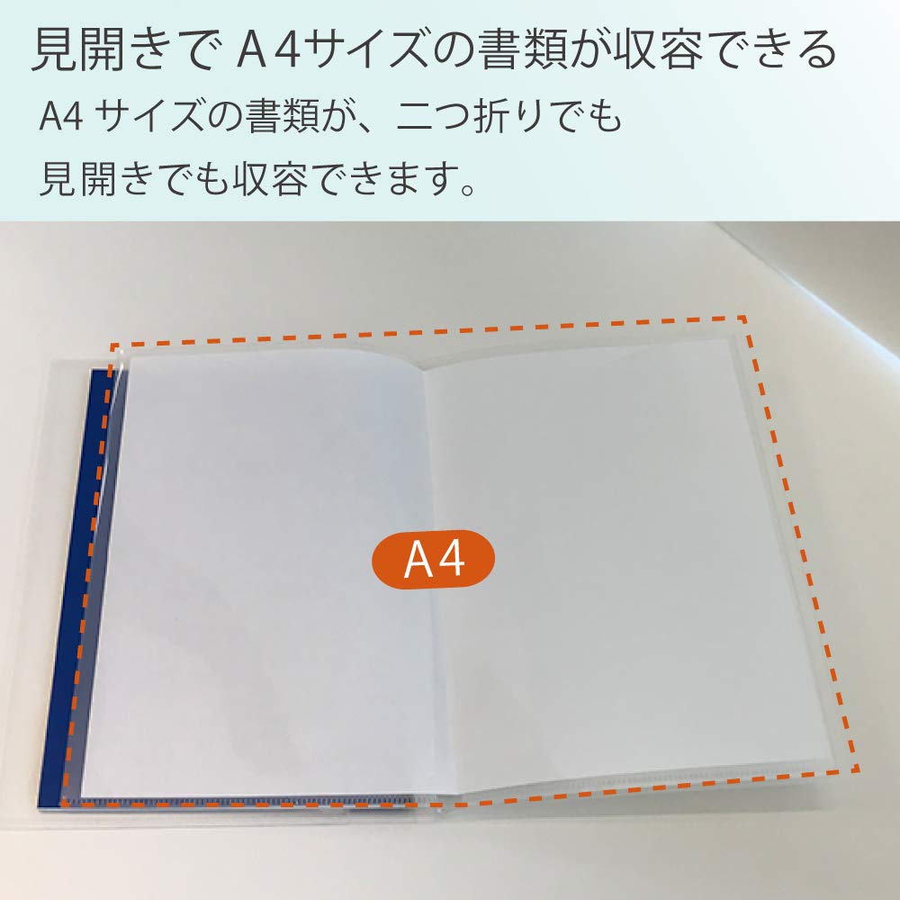 KOKUYO Notebook with Cover Dark Pocket, Notebook, A5, Ruled, Blue, 99K-V625B-DB
