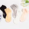 Lolita Frauen Unsichtbare Spitze Socken Dünne Damen Spitze Boot Socken Hohl Rutschfeste Flache Transparente Socken Frauen