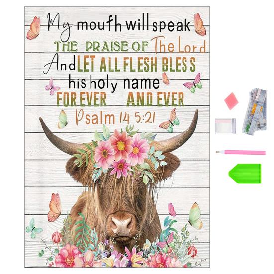 

1 комплект алмазной живописи комплект горной коровы узор 5D DIY яркий цвет снятие стресса мозаика из смолы светло-коричневого