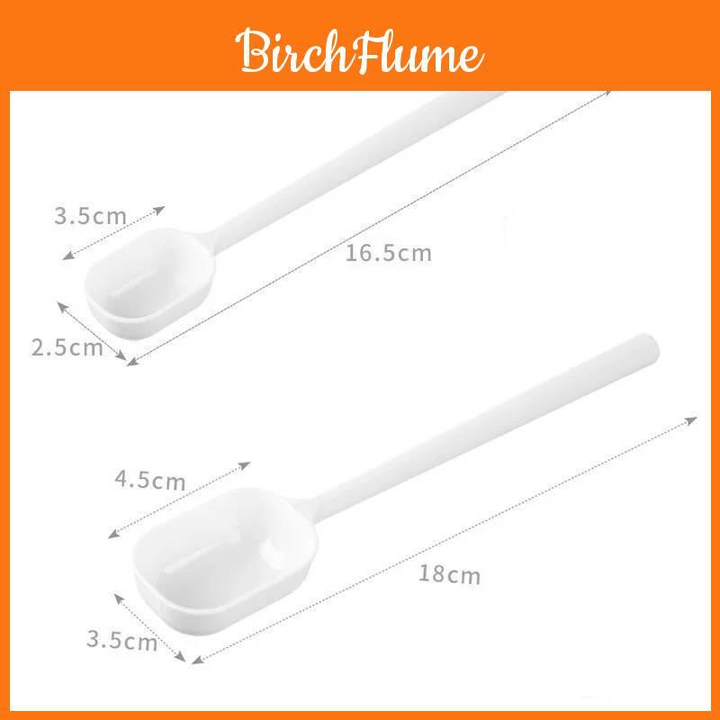 Modern Minimalist Plastic Coffee Bean Scoop With Long Handle For Home Brewing And Baking