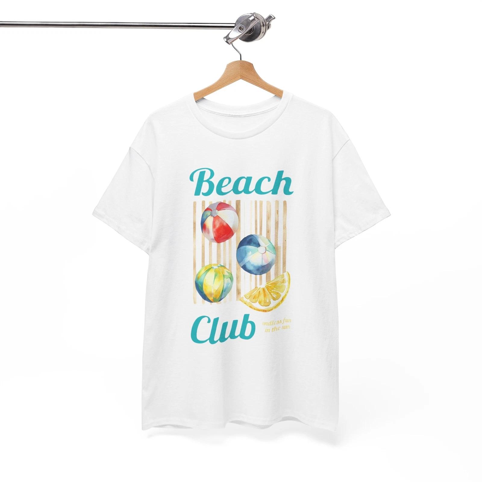 

Унисекс Футболка Beach Club, Летняя Одежда, Футболка для Отпуска, для Вечеринки у Бассейна 2XL