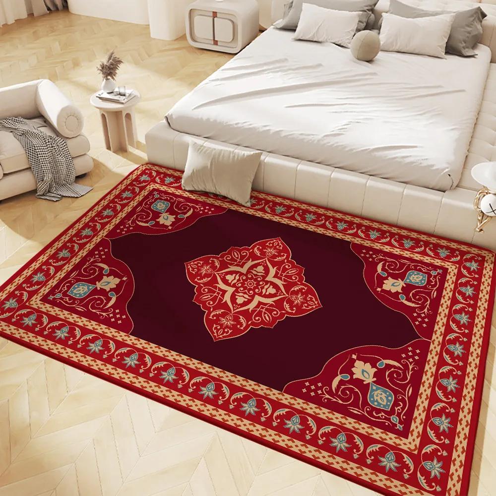Luxurious Persian-Style Carpet Soft Non-Slip Large Areas Rug for Living Room Bedroom Hall Bathroom and Kitchen Decor Floor Mat