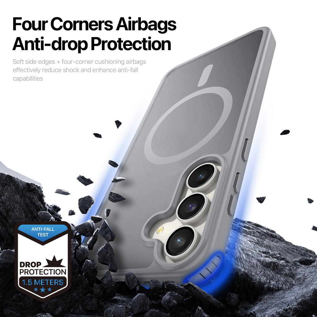 For Samsung Galaxy S25 FE Case DUX DUCIS Yind Series PC+TPU Phone Cover Magnetic Case