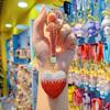 Heartshaped Lover Keyring With Czech Gemstones For Romantic Gifts And Parties