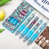 4Pcs/Set Cute Ugly Fish Hanton Labubu Gel Pen Set For Note Taking Retro 0.5Mm Quick Drying Pen School Office Stationery Supplies