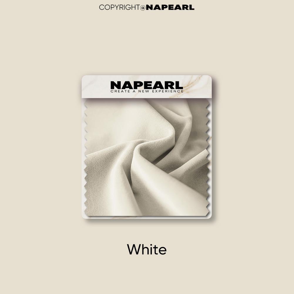 

1 шт. NAPEARL современные 70-80% светонепроницаемые однотонные бархатные мягкие затемняющие шторы для гостиной спальни домашнего декора W250 x L260cm белый