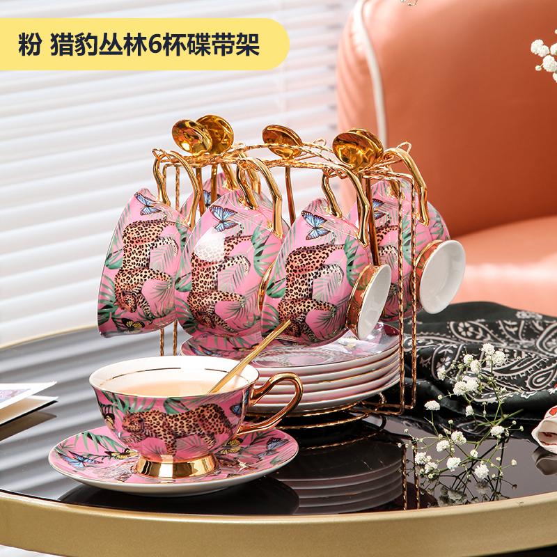 Bone China Creative Coffee Cup Saucers Set for English Afternoon Tea Party Home Decoration Mug Drinking Set