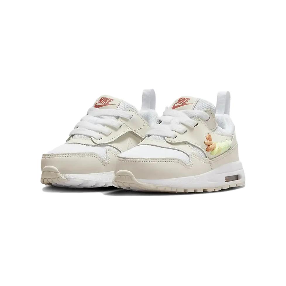 Nike Air Max 1 SE EasyOn White Summit White Terra Blush Multi-Color (I) Baby Sneakers FN4785-100