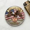 1/2/3/4/5Pcs The Last Cent Collectible Coin American Flag Eagle Final Cent Souvenir Coin Memorial Token History Buffs Collectors Enthusiasts Keepsake