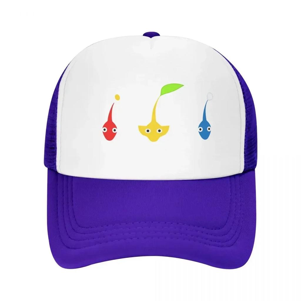 Pikmin Characters Cap Fashion Casual Mesh Baseball Caps Adjustable Hat Hip Hop Summer Unisex Baseball Hats Polychromatic