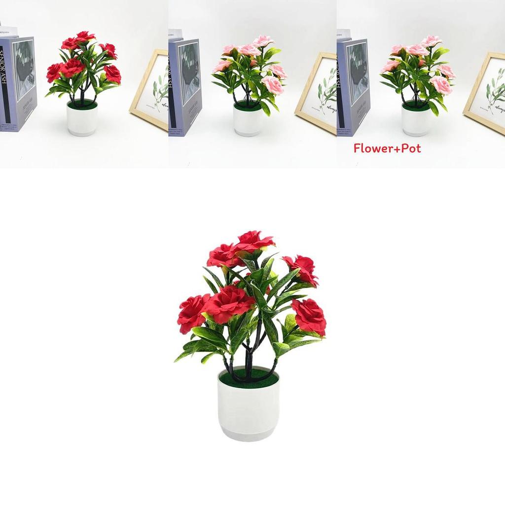 Rose Bouquet Artificial Plant For Home Decor And Wedding Gifts With Realistic Plastic Flowers