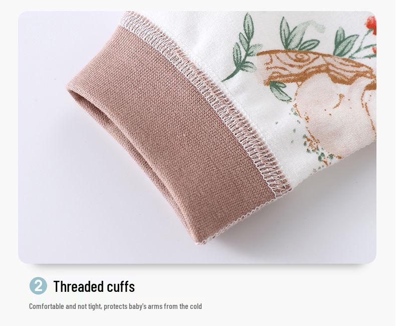 Baumwolle Klasse A Baby Strampler mit offenem Schritt - Langarm Neugeborenen Krabbelanzug für Frühling & Herbst