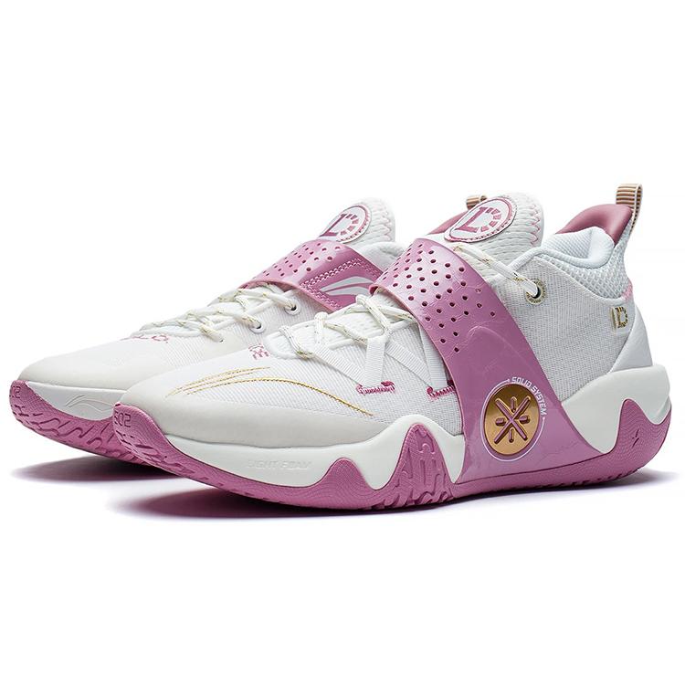 New LiNing Coldblood Cushioning Anti Slip And Wear Resistant Coverage Support Low Top Basketball Shoes Men's Dark Rosy Red ABPS021-4