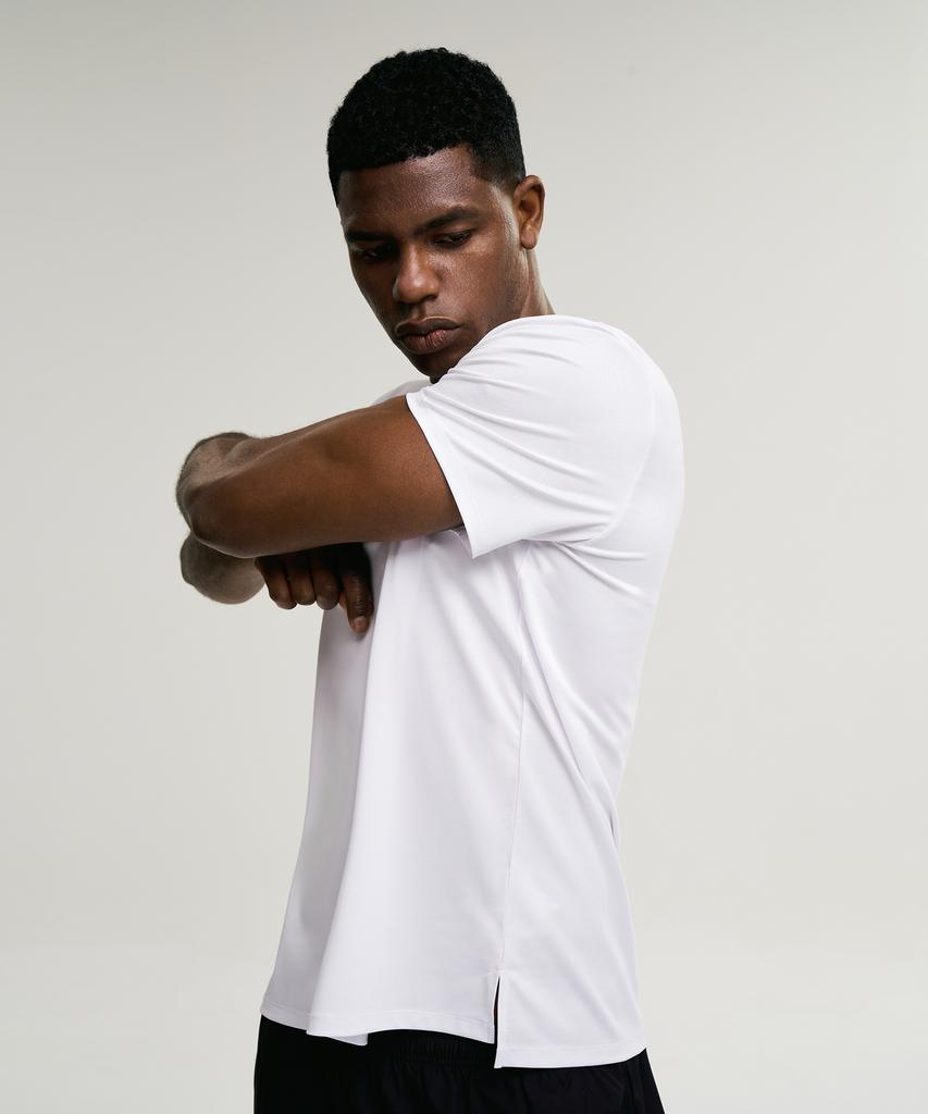 Leijibi Aero Touch Unisex Short Sleeve T-Shirt Standard Fit (Swim Running Gym) Short Sleeve W (4 Colors)