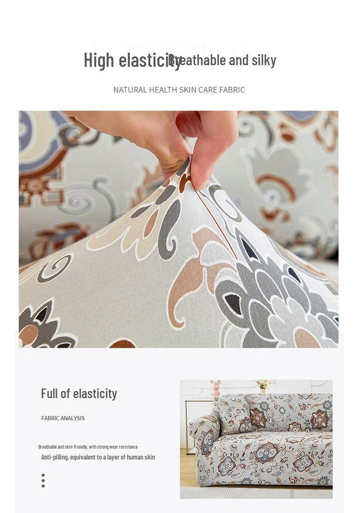 2024 Universal Anti-Slip Sofa Bed Cover: Printed, Dirt-Proof, Anti-Cat Scratch, Multifunctional for Living Room