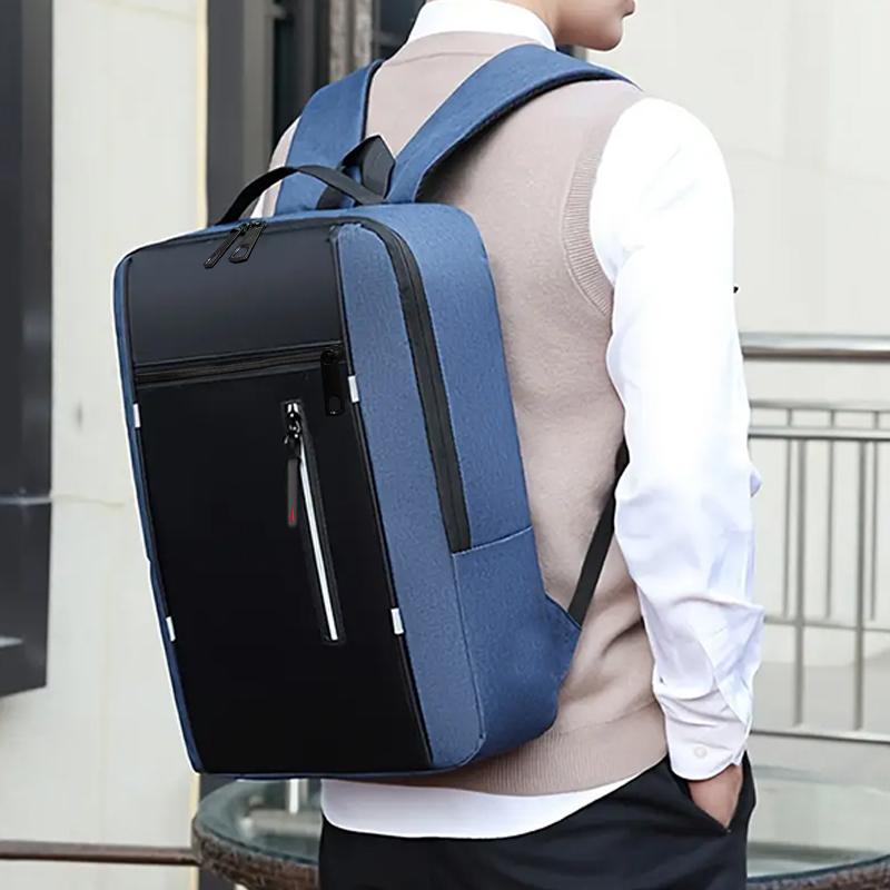 Modischer Business-Laptop-Rucksack, große Kapazität, stoßfest, Computertasche, lässige Umhängetasche für Büro, Reisen, Arbeit