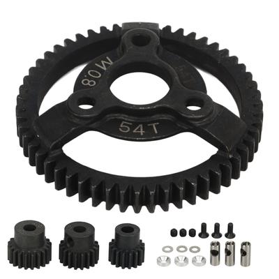RC Car Gear Set 54T 16T 18T 20T Anti Corrosion Wear Resistant Spur Gear Set for Replacement