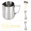 Candle Supplies Kit White Dot Sticker Anti‑Corrosion Stainless Steel Wax Melting Cup DIY Set