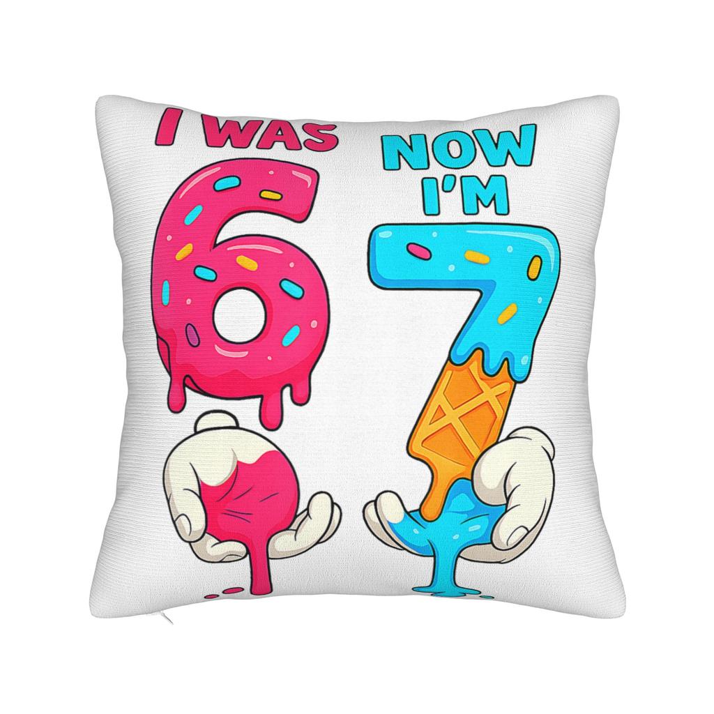 Valentines Day Meme six Seven Heart Pillow Case Design Pillow Cover Kawaii Pillowcases For Couch Sofa Bedroom