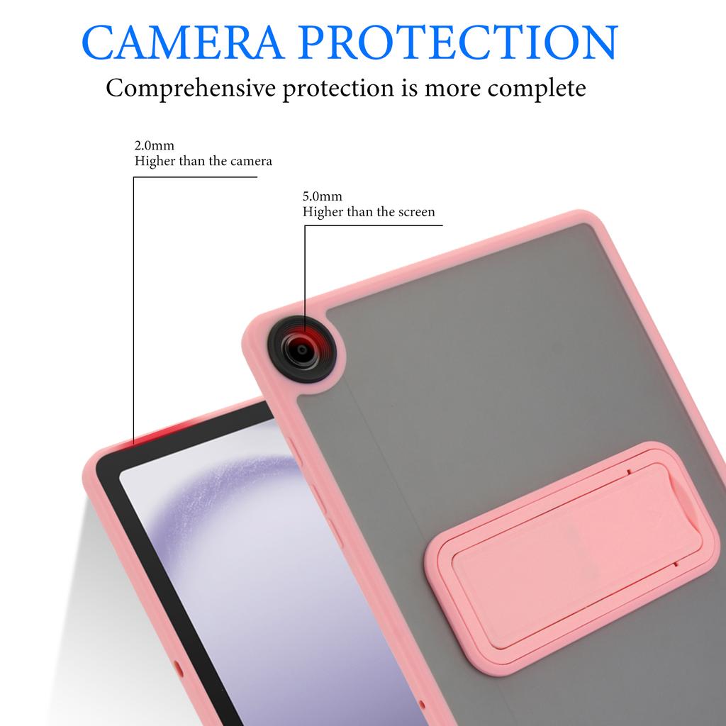 For Samsung Galaxy Tab A11+ Case with Kickstand TPU + PC Skin-Touch Tablet Cover