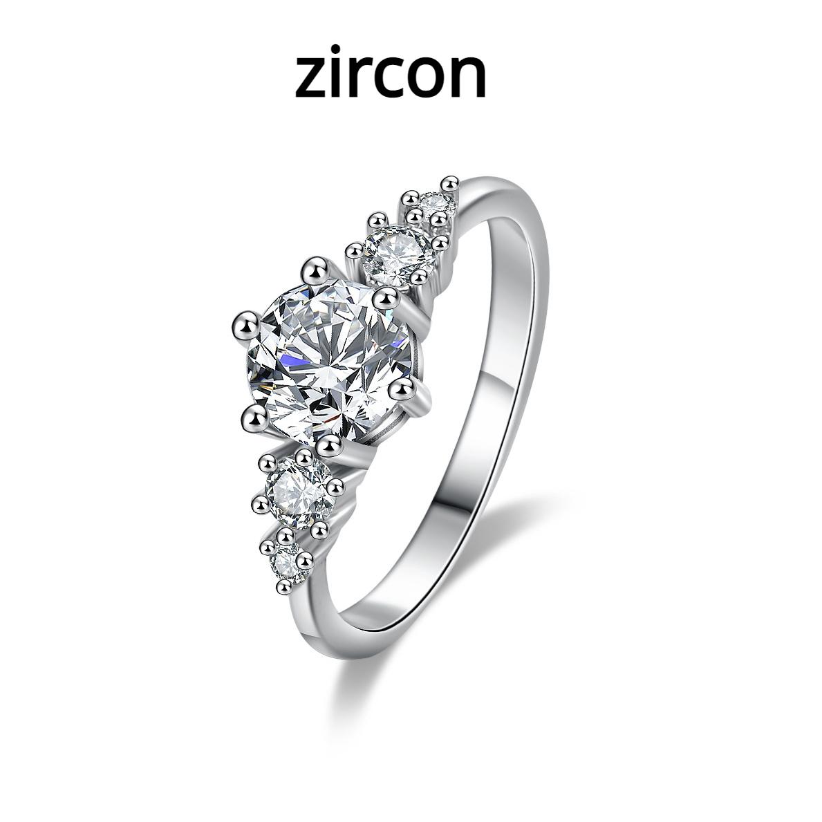 

Новое кольцо с муассанитом цвета D, женское серебряное кольцо, классическое кольцо с шестью когтями, модное классическое обручальное кольцо с муассанитом, предложение, кольцо с бриллиантом 9