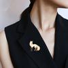 Broche Pin Tegneserie Ræv Design Zinklegering Pin UV-print Passer til Jakker Frakker Trøjer Mærke Alsidige Praktiske Tilbehør