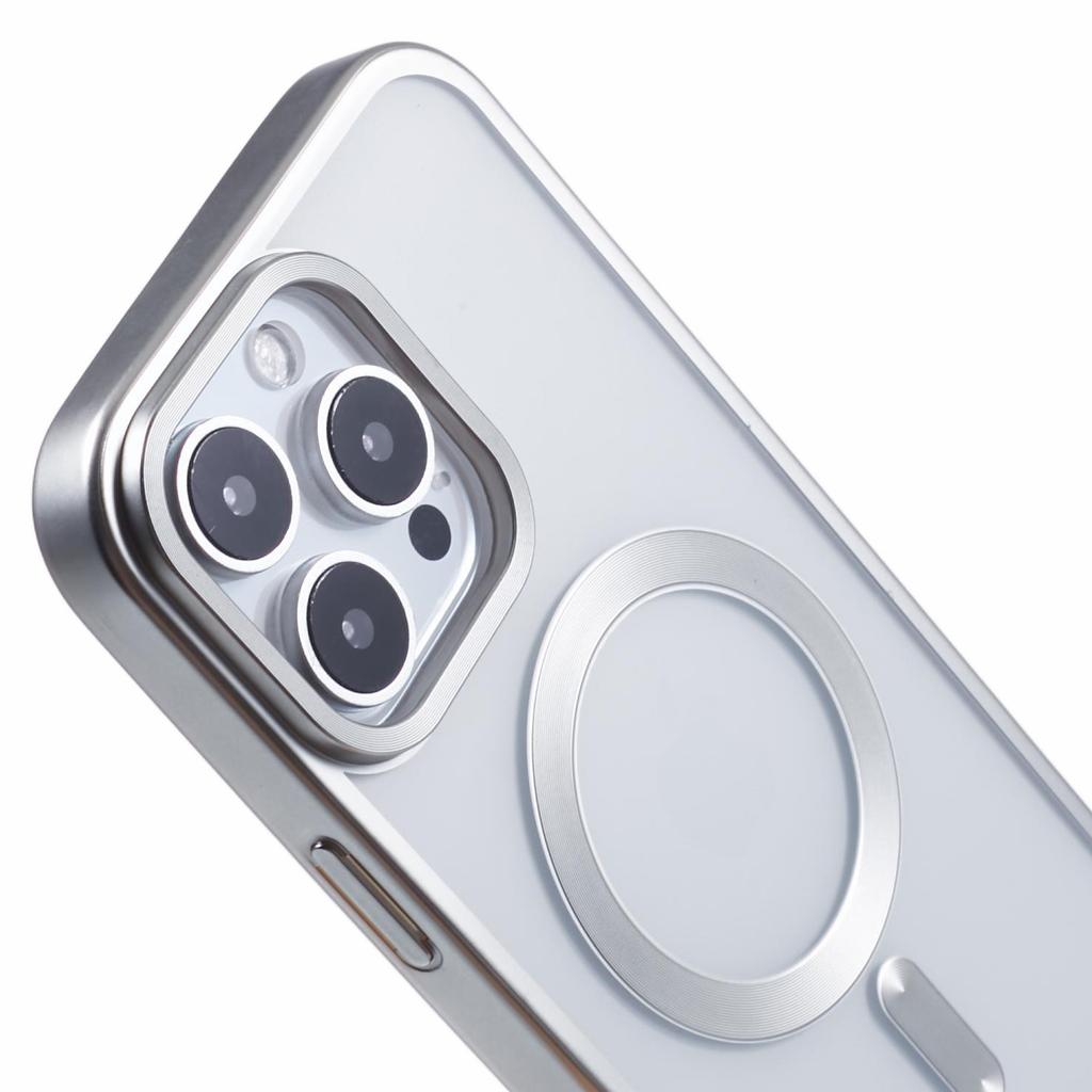 Für iPhone 16 Pro Max Hülle Matte Galvanisierung Handyhülle Kompatibel mit MagSafe