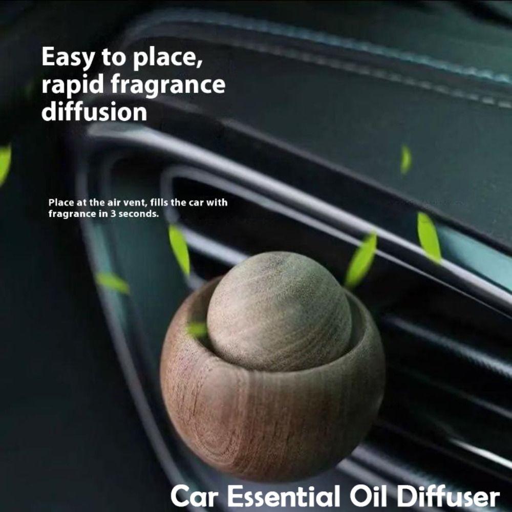 Long-lasting Floral Wooden Aroma Diffuser Bedroom Decor Diffuser  for Car Air Conditioning Vents