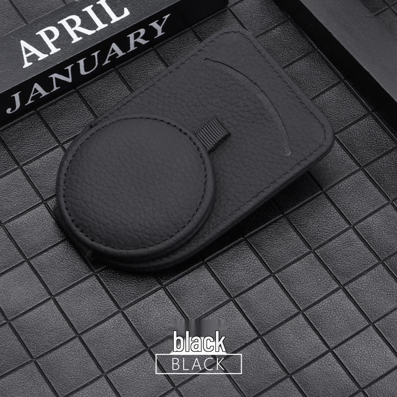 

Многофункциональный держатель для очков и карт на солнцезащитном козырьке автомобиля чёрный