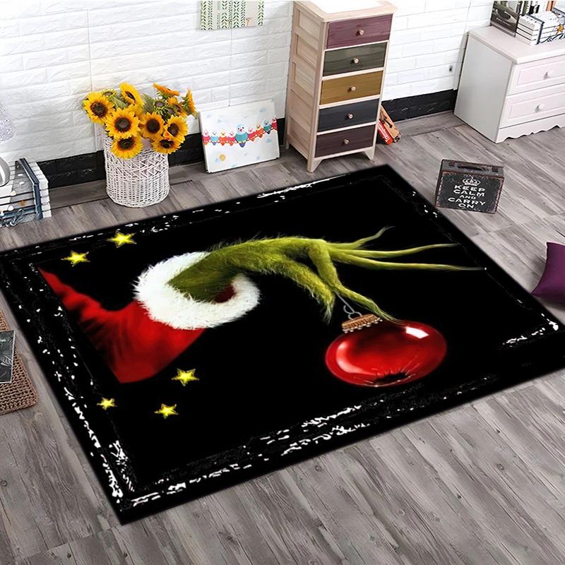 1PC The Grinch Rug - Home Decoration Carpet For Living Room Bedroom Flooring Computer Chair Area Rug