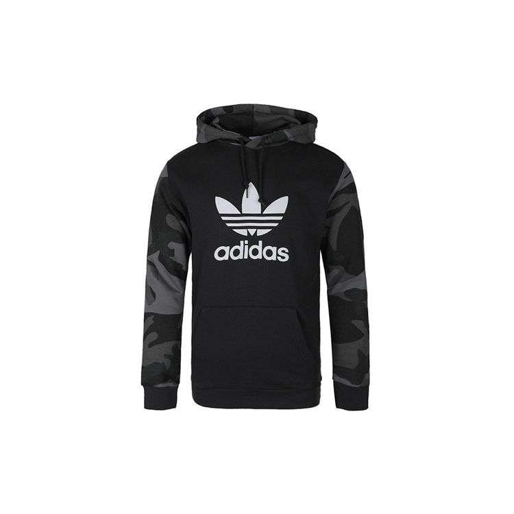 

Adidas Originals Камуфляжная толстовка с капюшоном Мужские топы Темно-черный ED6977 S
