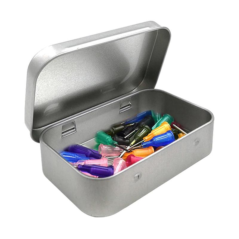 Kit de supraviețuire Mic, metalic gol, argintiu, negru, cutie de depozitare, cutie organizatoare