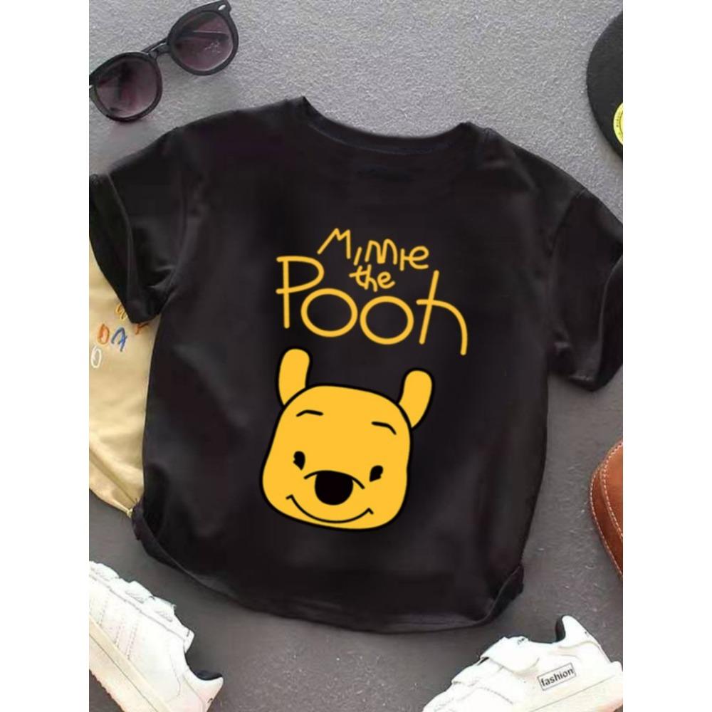 Short sleeved t-shirt for summer, new baby cartoon round neck short sleeved shirt