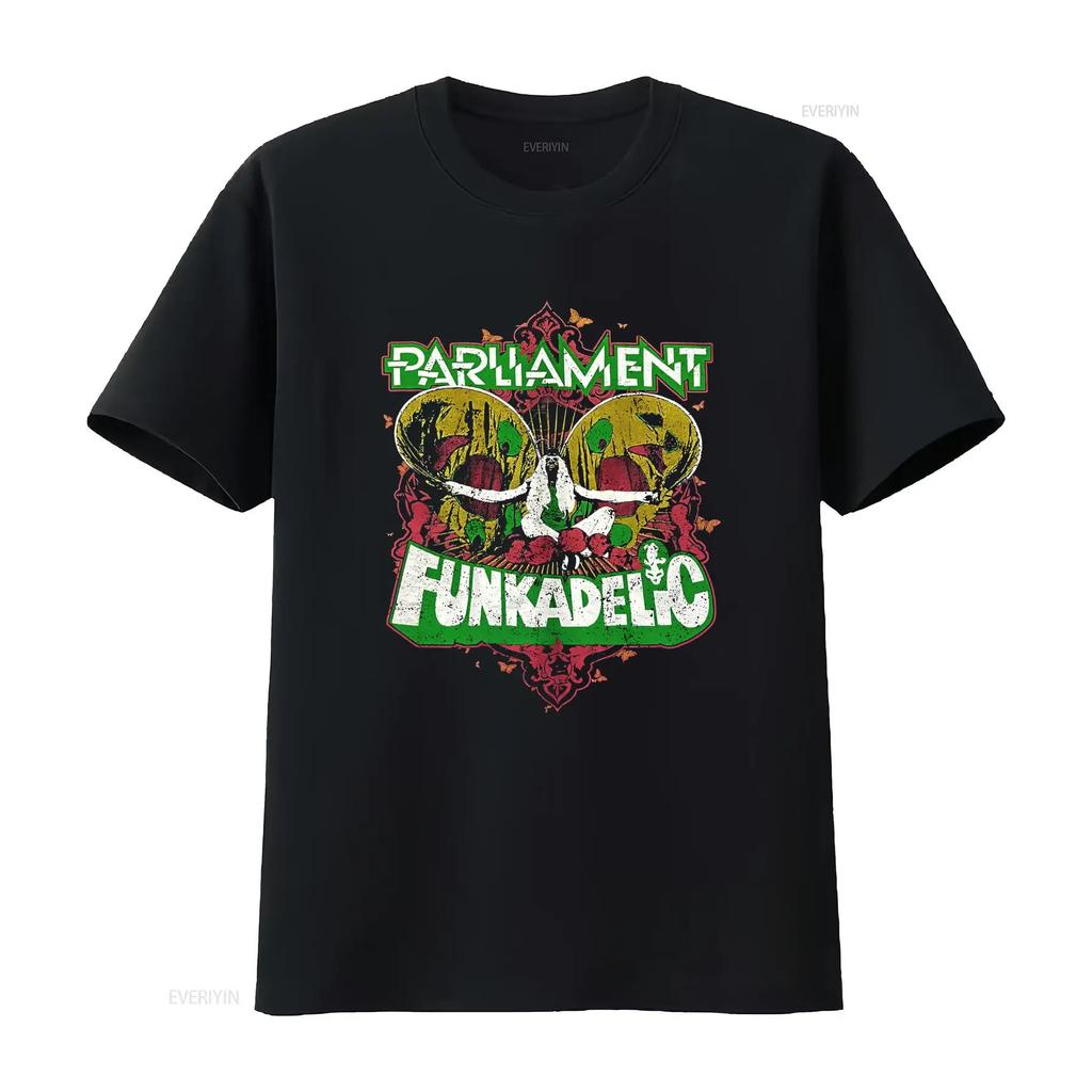 Parliaunisext Funkadelic T Shirt Black Vintage Washed Stylish Comfortable Unisex Graphic Designer Clothes Slightly Versatile