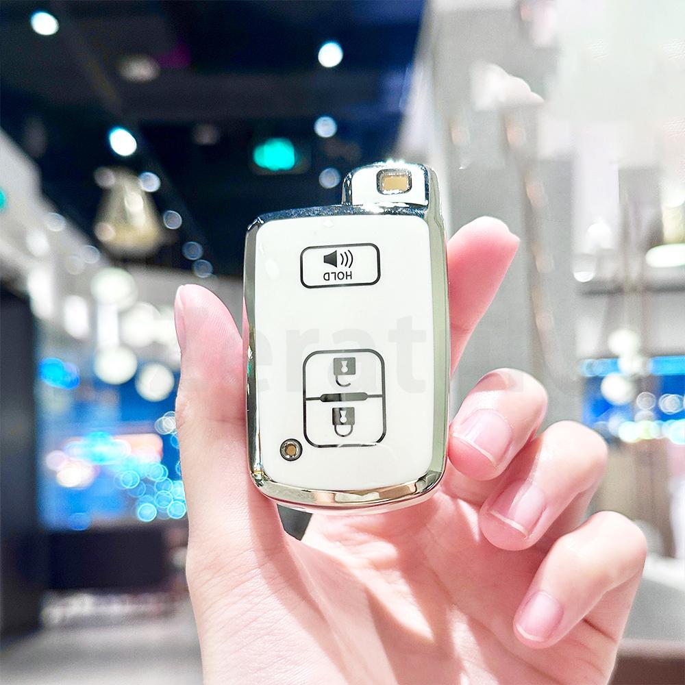 For Toyota Rav4 Camry Prius Chr Aygo Corolla Yaris Land Cruiser Highlander Prado Auris Avalon Tpu Car Key Case Cover Shell Fob