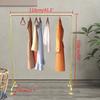 110cm Coat Rack Iron Industrial Clothing Rack Pipe Garment Display Stand Clothes Rack Organizer for Home Stores Office