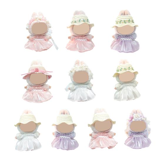 Baby Clothes Set with Hats Hair Accessories Soft Fabric Doll Wedding