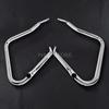 Motorcycle Black/Black&Chrome Saddlebag Bracket Guard Set W/ Support Bar For Harley Touring Road King Electra Glide 2014-2020