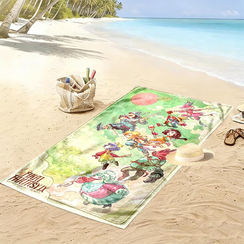 FFIX Characters 2D Flat Print Beach Towel, Large Soft Quick Dry Towel for Beach Camping SwimmingXSTJ0915138