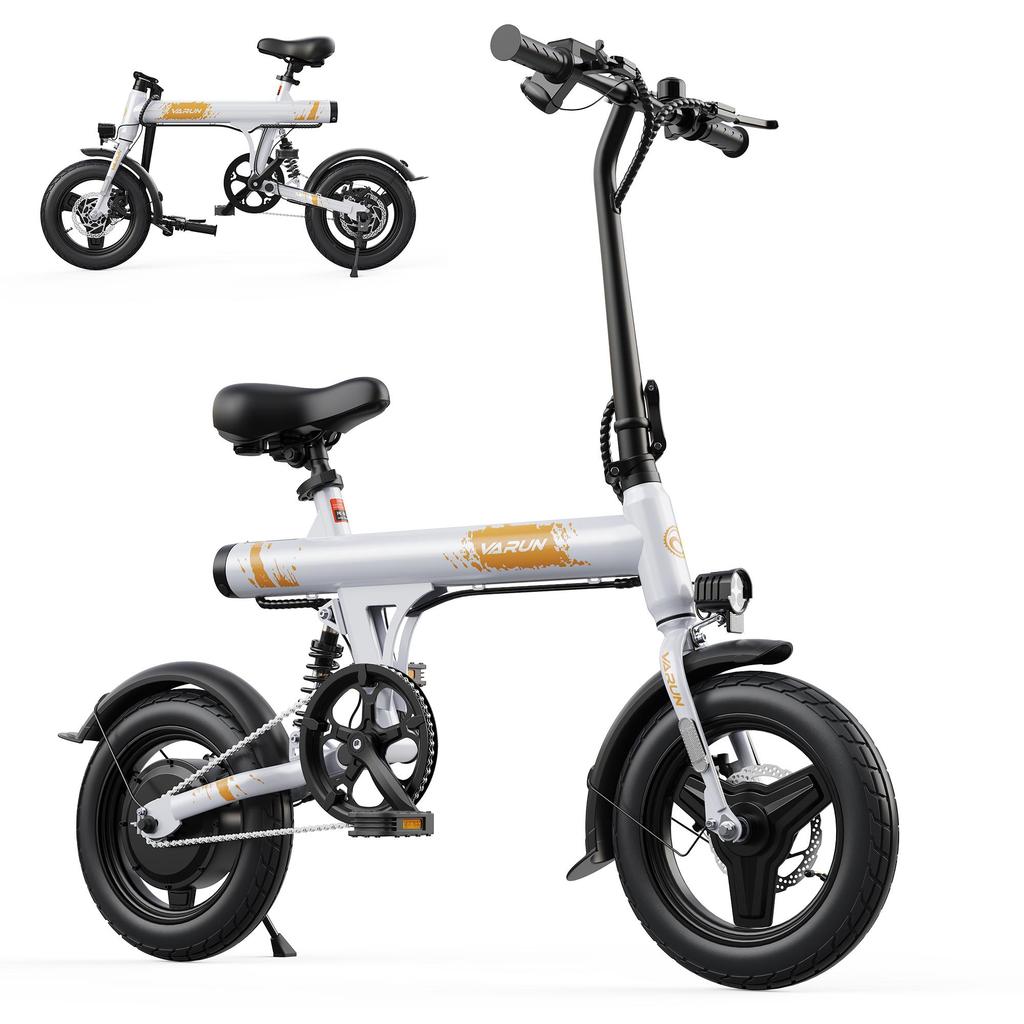 VARUN C14-1 Urban Commuting Folding Electri Bicycle For Unisex 350W Motor 36V7.8AH Battery Convenient E-Bike With Dual Mode Drive