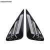 2 Pcs Black Carbon Window Shutter Louvers Scoop Side Air Vent Cover Trim Exterior Accessories For LEXUS NX 200 300H 2015 - 2018