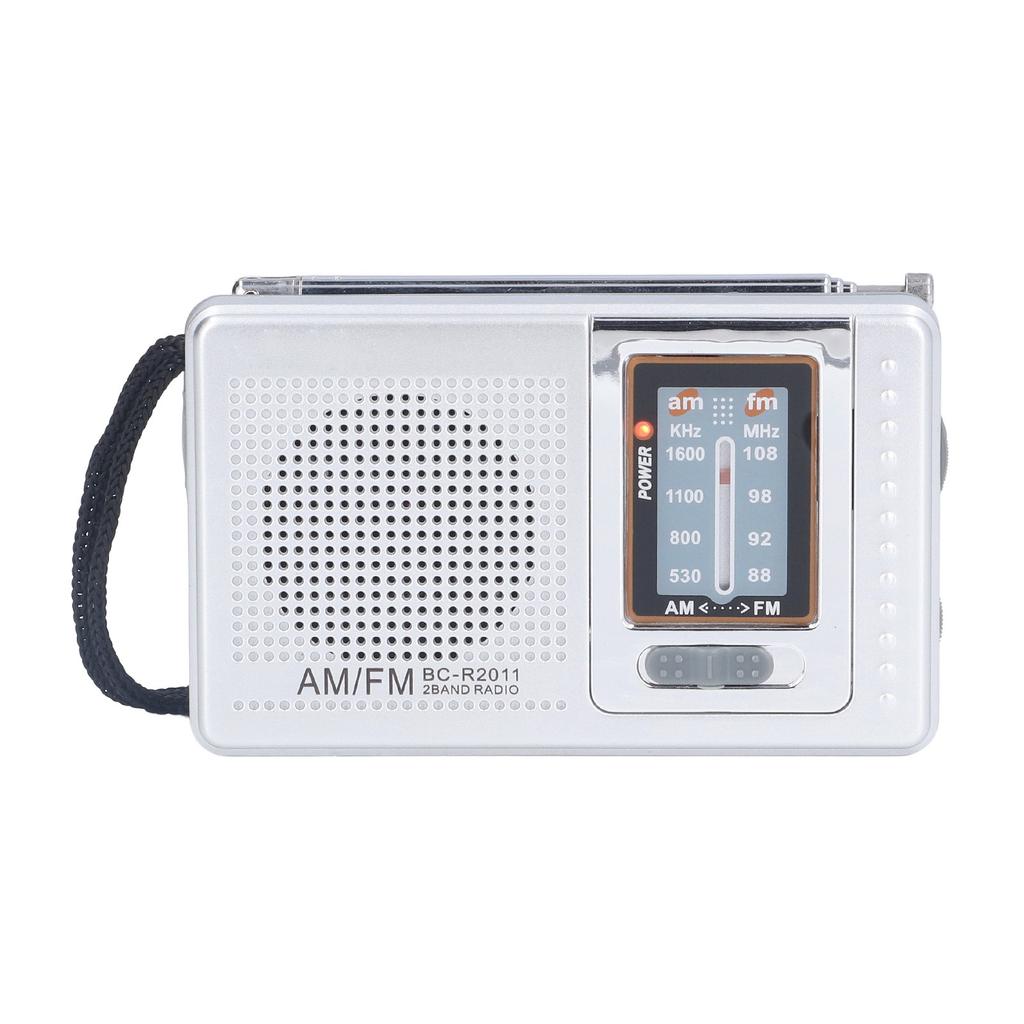 AM FM Radio Battery Power Supply Waterproof Plastic Material Portable Radio Receiver for Outdoor Entertaining