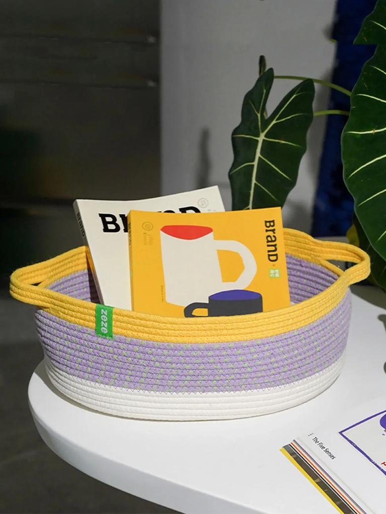 Zeze Oval-Weaving Basket Shaped Cat Litter Dog Bed Board Sleeping Training Toy Pet Cushion Couch Cat Bed