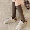 Solid Color Girl Socks Knee-hight Children Knit Stockings College Style Kids Long Tube Sock Baby Cotton Socks Spring Autumn