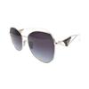 [Available Prescriptions] T-stage Series Metal Triangle Logo Holiday Travel Version, Irregular-shaped Sunglasses, Women's Style