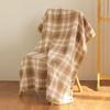 New Fall/Winter Blue Check Shoulder Wrap: Multifunctional, Extra Thick, Warm Shawl, Blanket, and Nap Cape.