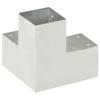 VidaXL Connecteurs de poteau 4 pcs Forme en Y Métal galvanisé 91x91 mm