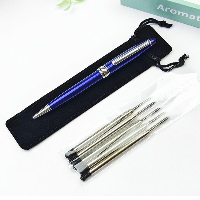 Metal Durable Ballpoint Pen Rotating Pocket-size Pen Portable BallPoint Pen Small Oil Pen Business Signature Pen Exquisite Writing Tool