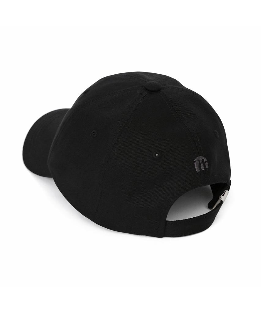 Eondeokeonteulol Cotton Logo Ball Cap Serif Udc / Authenic Bb / Matt Black