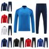 Student Team Half Zipper Long Sleeve Suit Football Training Suit Club Quick Drying Football Jersey Breathable